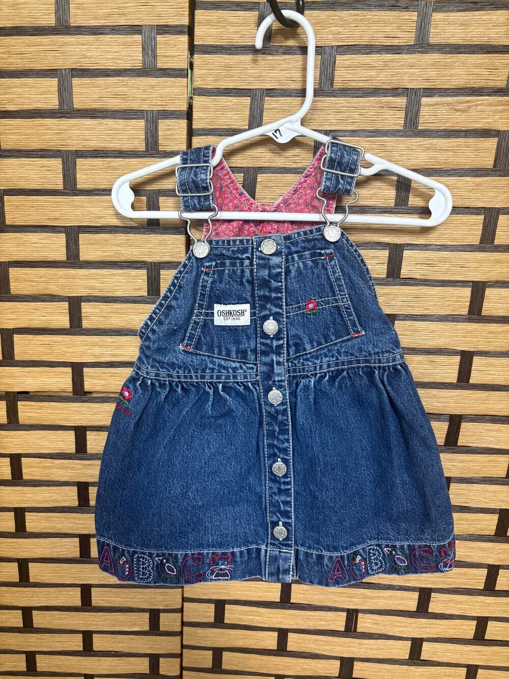 Osh Kosh Denim ABC's Dress Size 12 Months